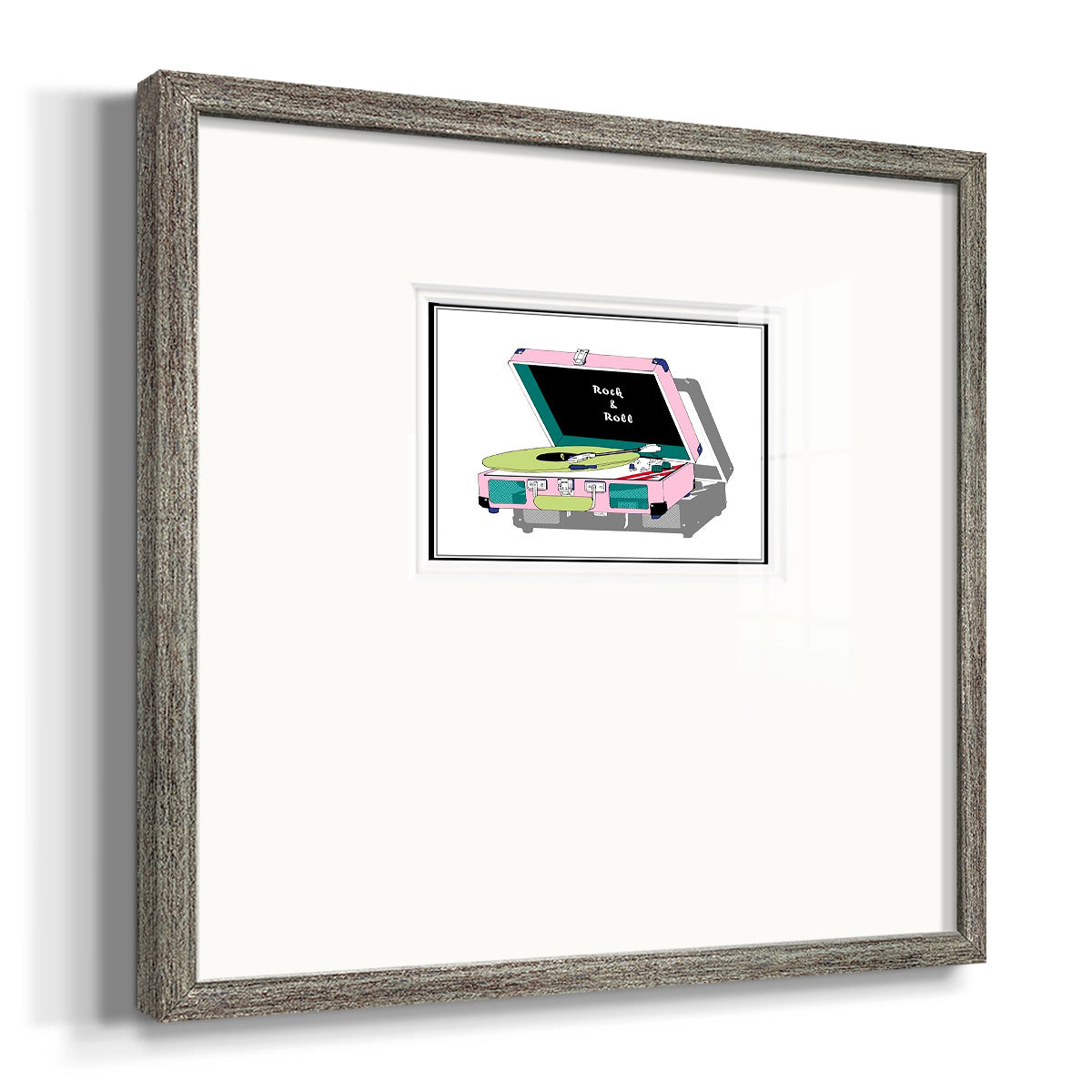 Record Shop I Premium Framed Print Double Matboard