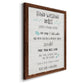 Stay Safe Rules - Premium Canvas Framed in Barnwood - Ready to Hang