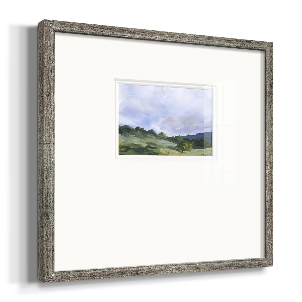 Pastoral Horizons I Premium Framed Print Double Matboard