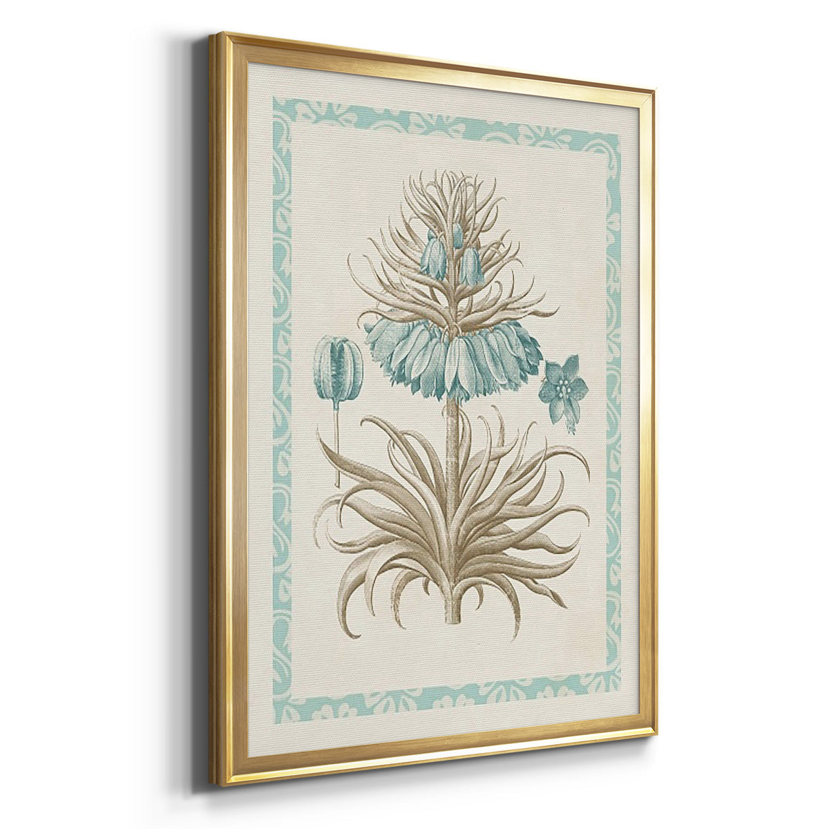 Willow Blue Besler II - Modern Framed Canvas Print