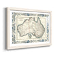 Bordered Map of Australia-Premium Framed Print - Ready to Hang