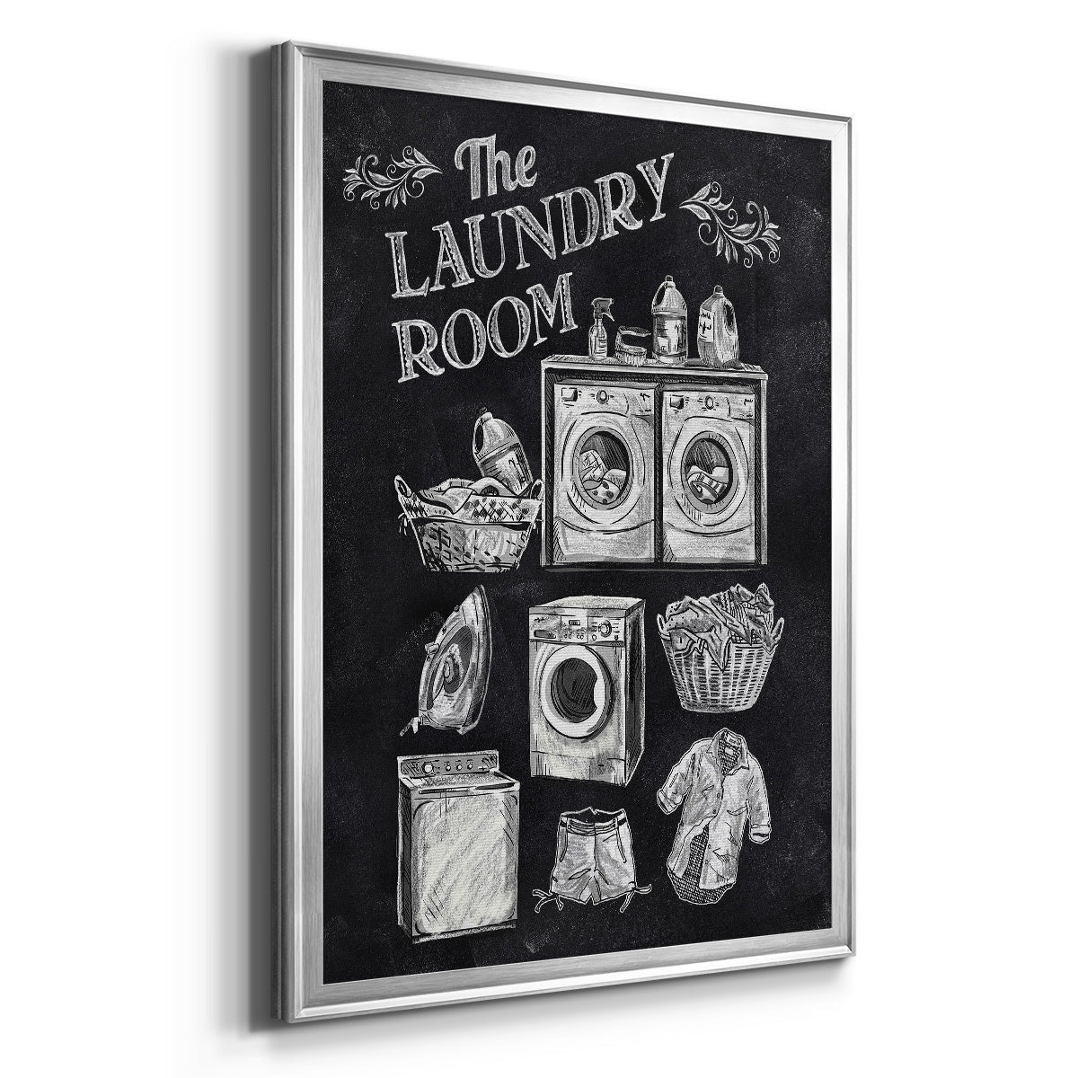 Laundry Room - Modern Framed Canvas Print