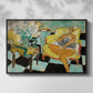 Seated Woman with Flower, 1942 - Floater Framed Canvas Print