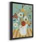 Joyful Blossoms I - Modern Framed Canvas Print