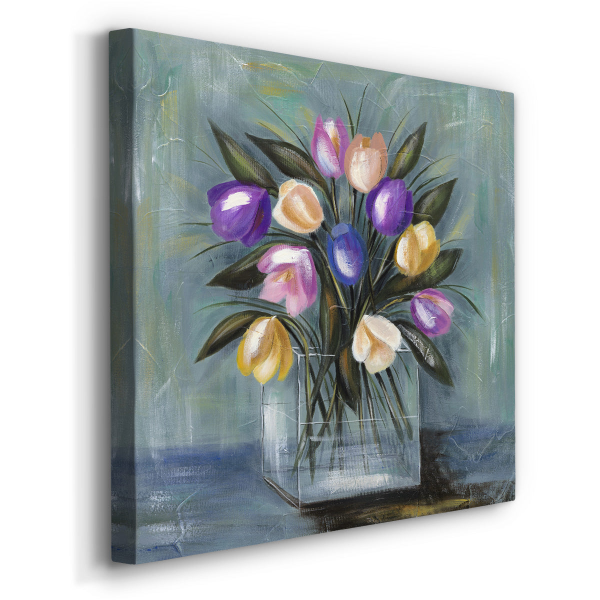 Mixed Pastel Bouquet II - Canvas Art Print