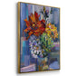 Modern Bouquet - Floater Framed Canvas Print