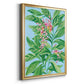 Tropical Shell Ginger II - Modern Framed Canvas Print