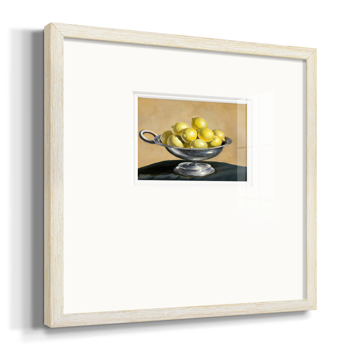 Lemon Bowl  - Double Matboard Framed Print