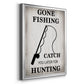 Gone Fishing - Modern Framed Canvas Print