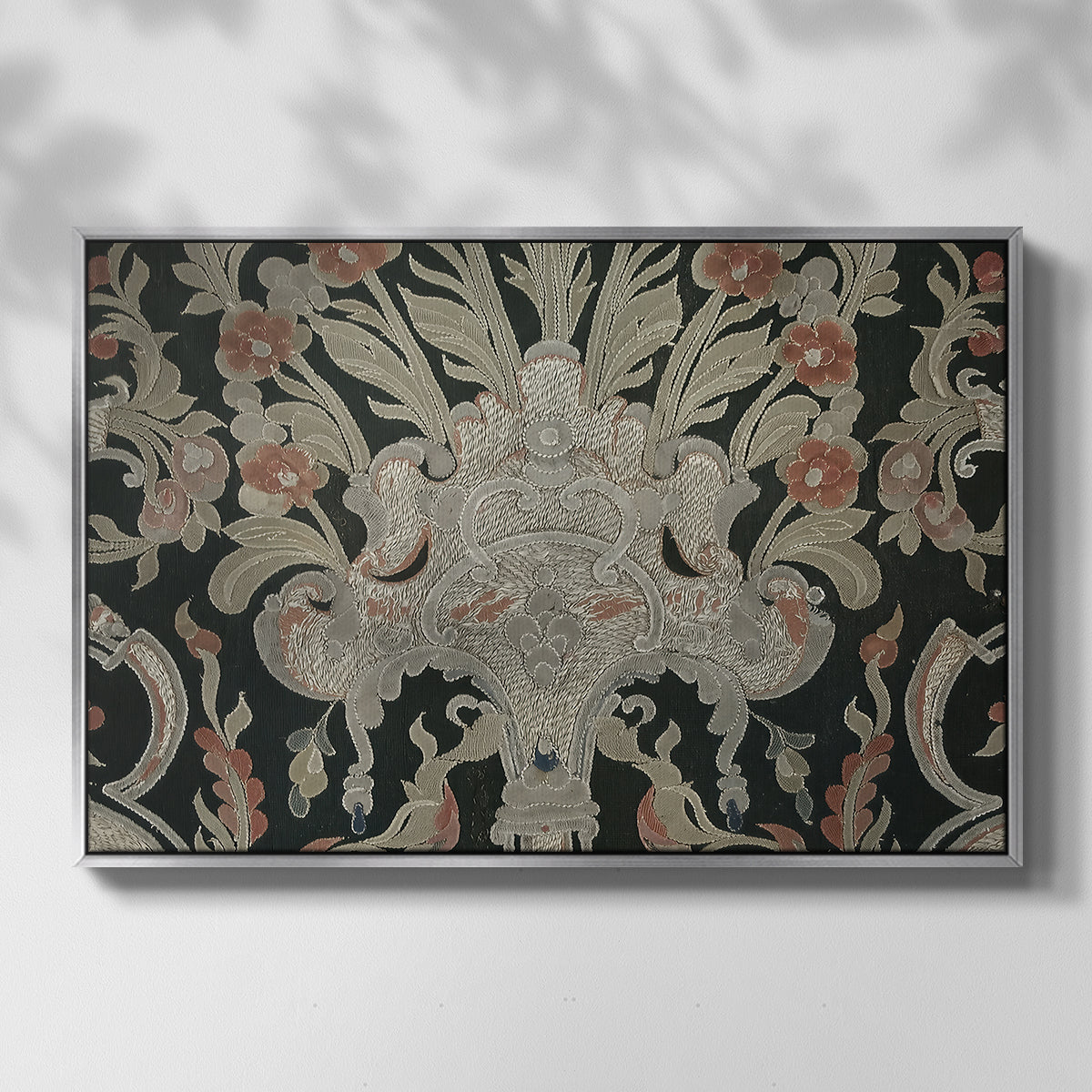 Hanging (Printed Textile), c. 18th Century - Floater Framed Canvas Print