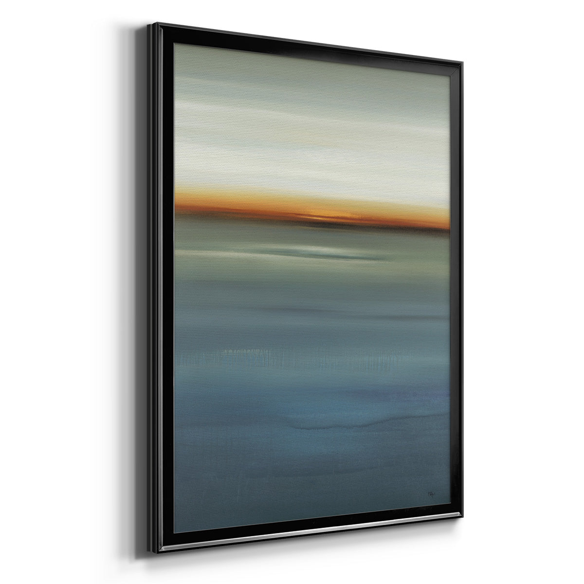 Beside the Blue I - Modern Framed Canvas Print