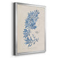 Blue Marine Algae III - Modern Framed Canvas Print