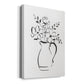 Sketchy Bouquet II - Canvas Art Print
