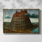 The Tower of Babel, c. 1568 - Floater Framed Canvas Print
