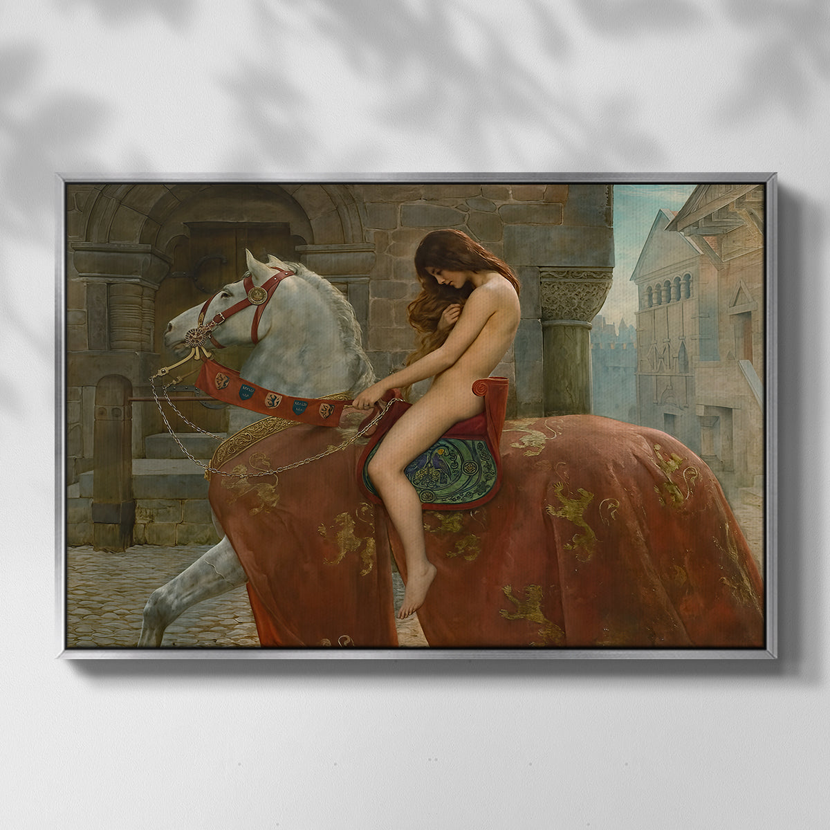 Lady Godiva, 1898 - Floater Framed Canvas Print
