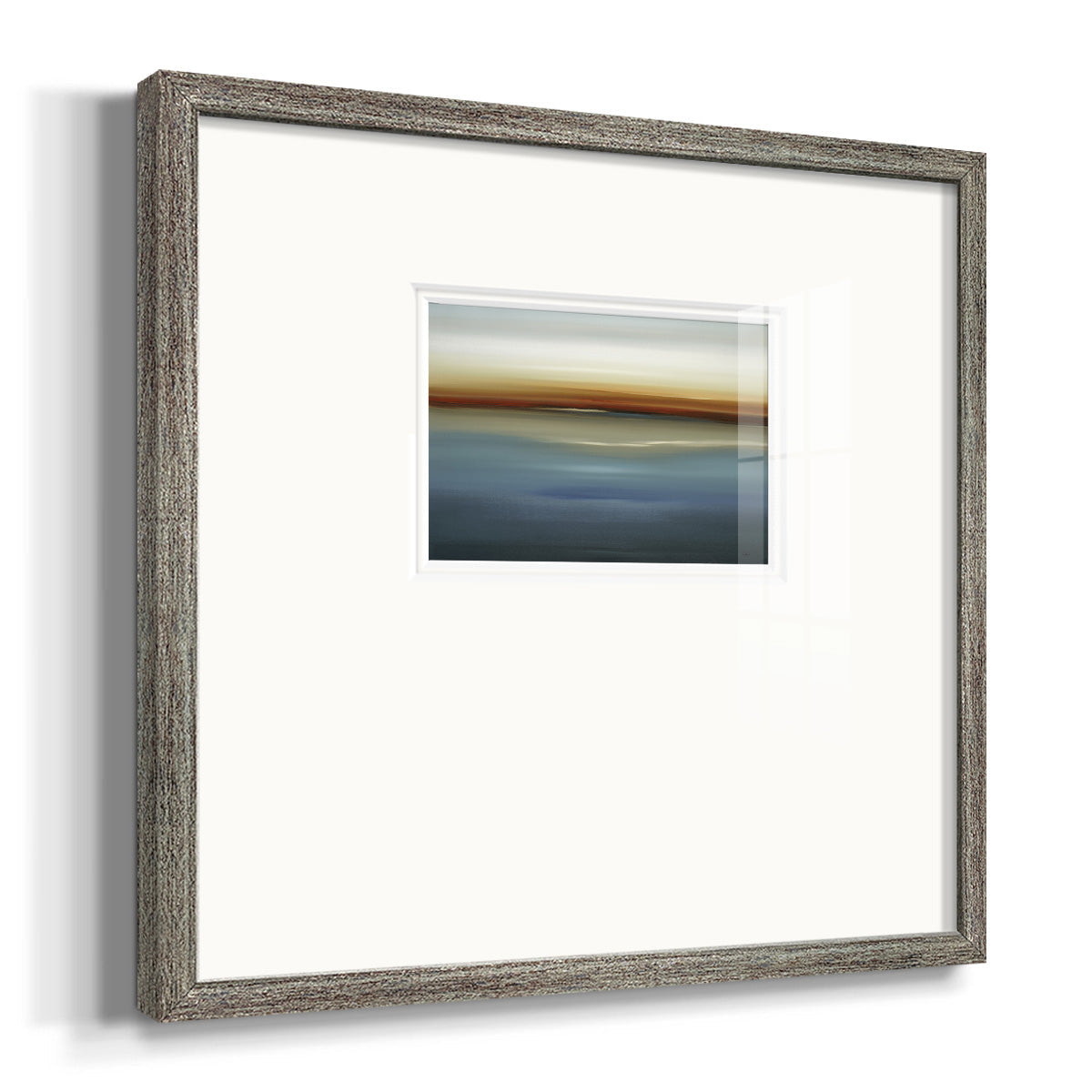 Beside the Blue II Premium Framed Print Double Matboard