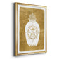Golden Urn I - Modern Framed Canvas Print