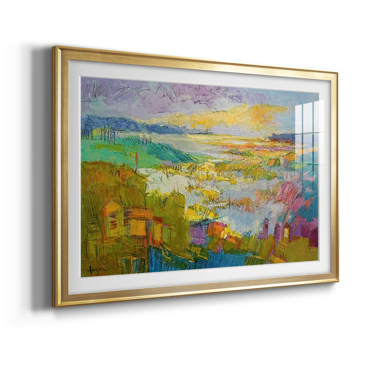 Diamond Girl Dances - Modern Framed Art Print
