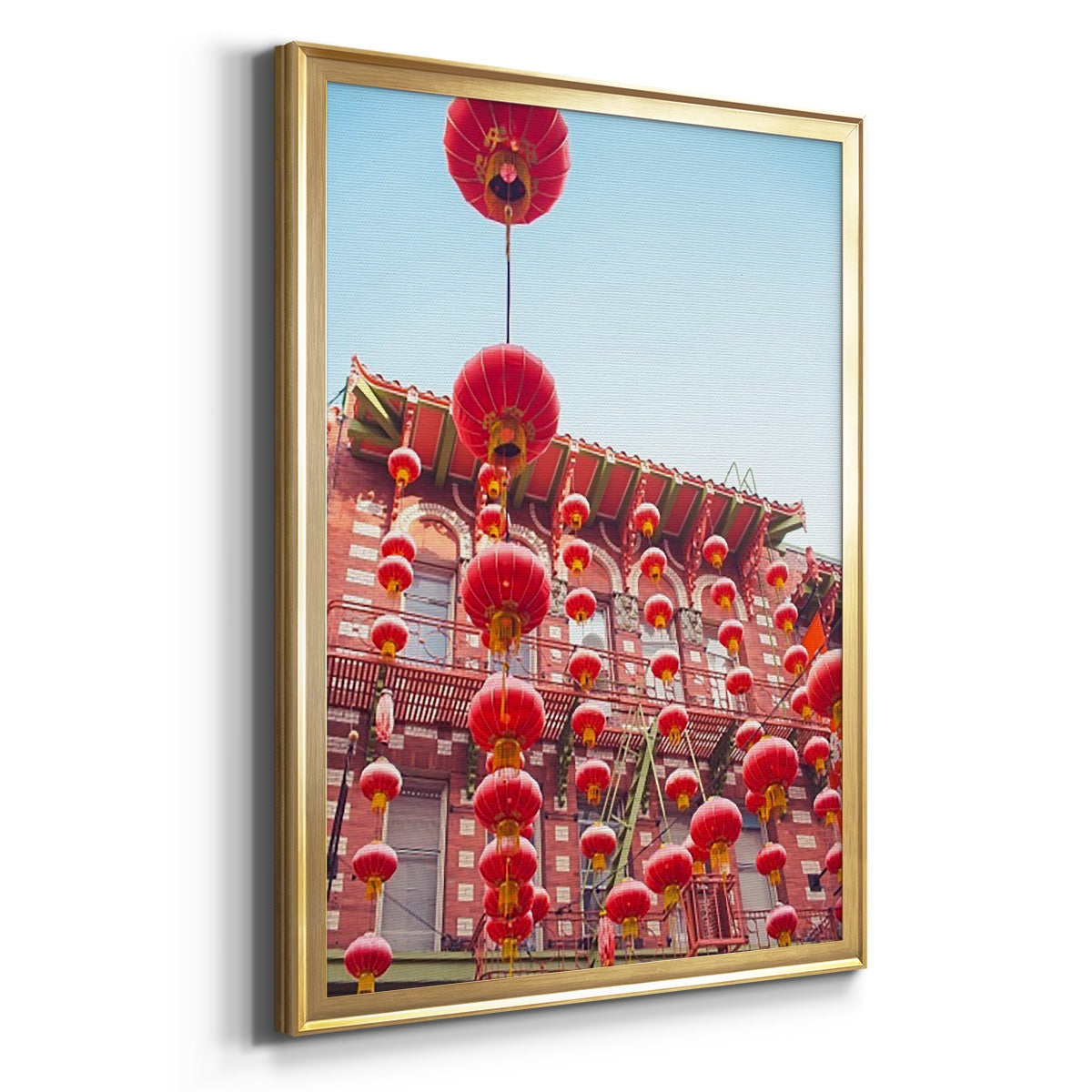 Lovely Lanterns I - Modern Framed Canvas Print