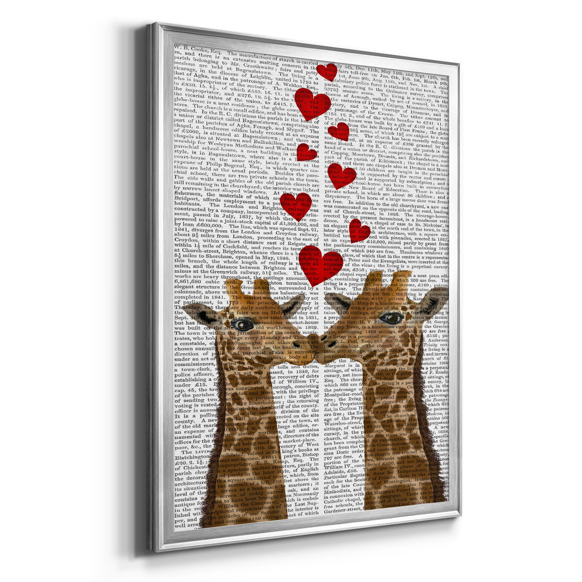 Love is in the Air Collection B - Modern Framed Canvas Print