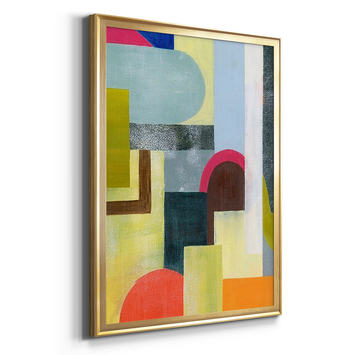 City of Rainbows I - Modern Framed Canvas Print