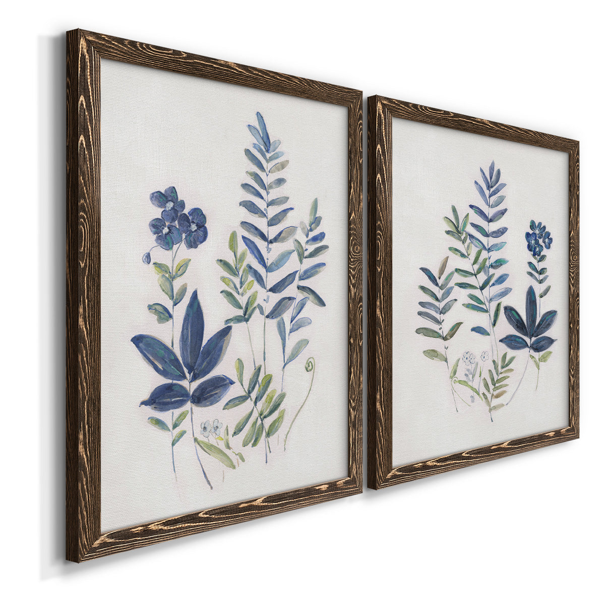 Fern Study I   - Premium Framed Canvas 2 Piece Set - Ready to Hang