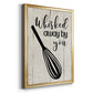 Whisked Away - Modern Framed Canvas Print