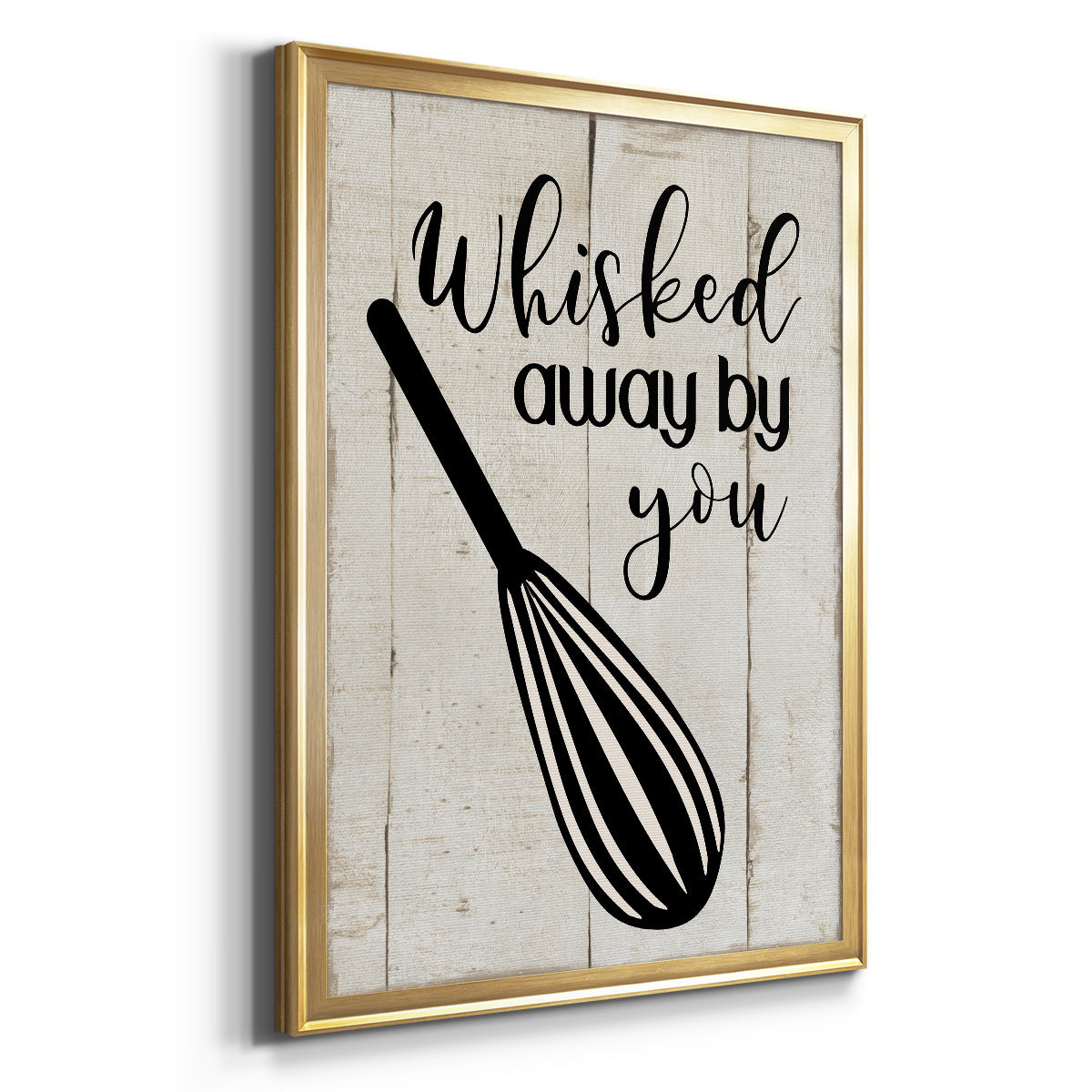 Whisked Away - Modern Framed Canvas Print