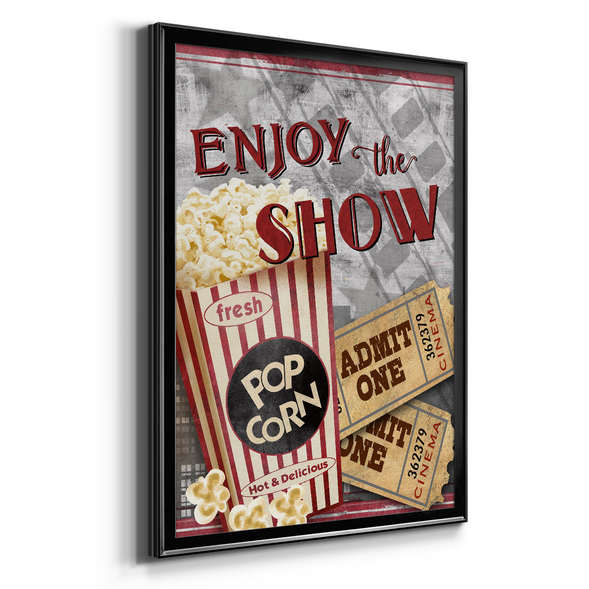 Movie Night I - Modern Framed Canvas Print