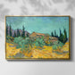 Wooden Sheds Among the Olive Trees and Cypresses, 1889 - Floater Framed Canvas Print