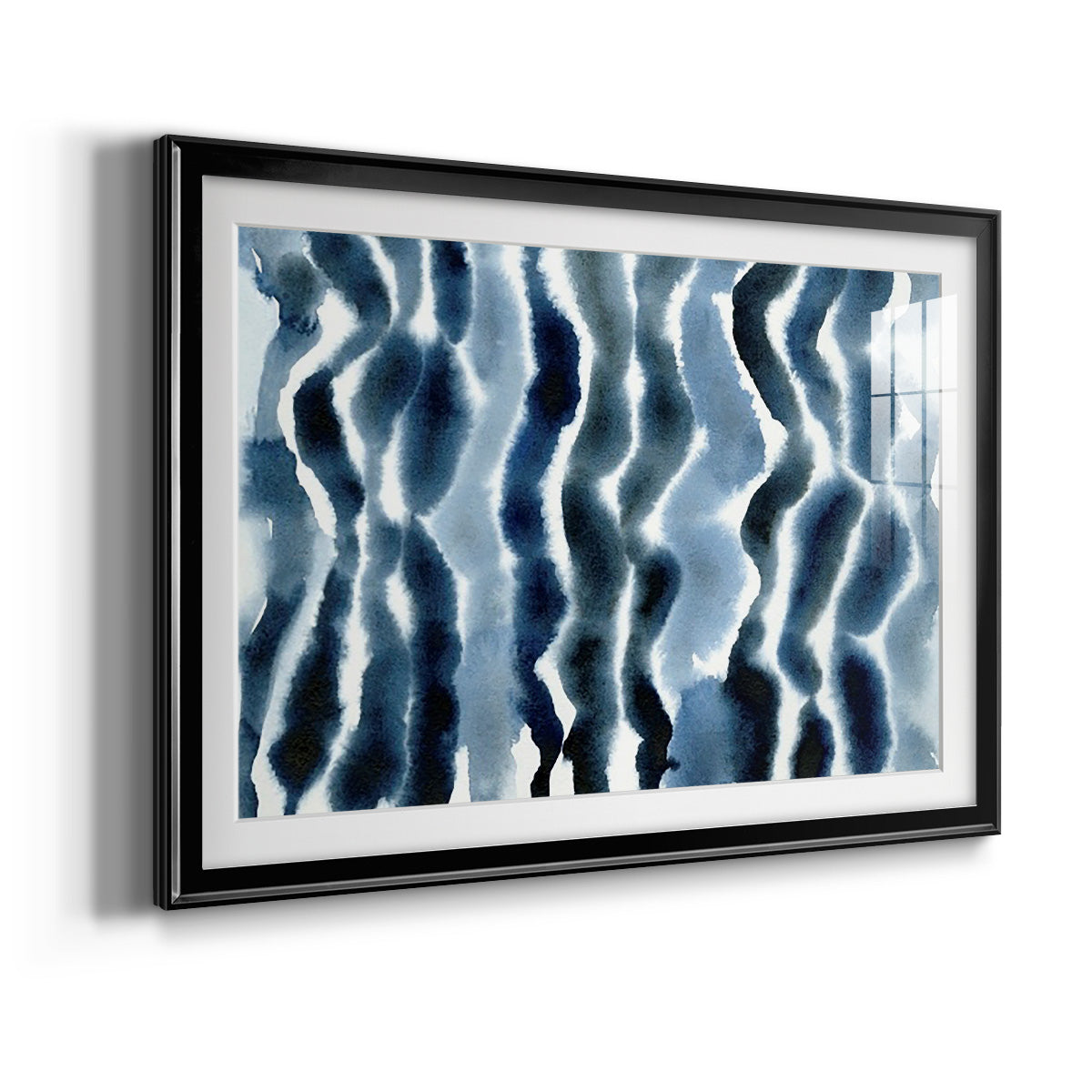 True Blue Wave I - Modern Framed Art Print