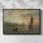 View from the Oslofjord, 1866 - Floater Framed Canvas Print