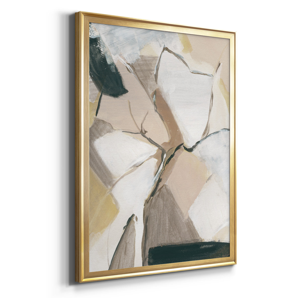 Marble Lines I - Modern Framed Canvas Print
