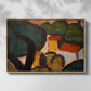 Landscape with Trees and Houses, c. 1905 - Floater Framed Canvas Print
