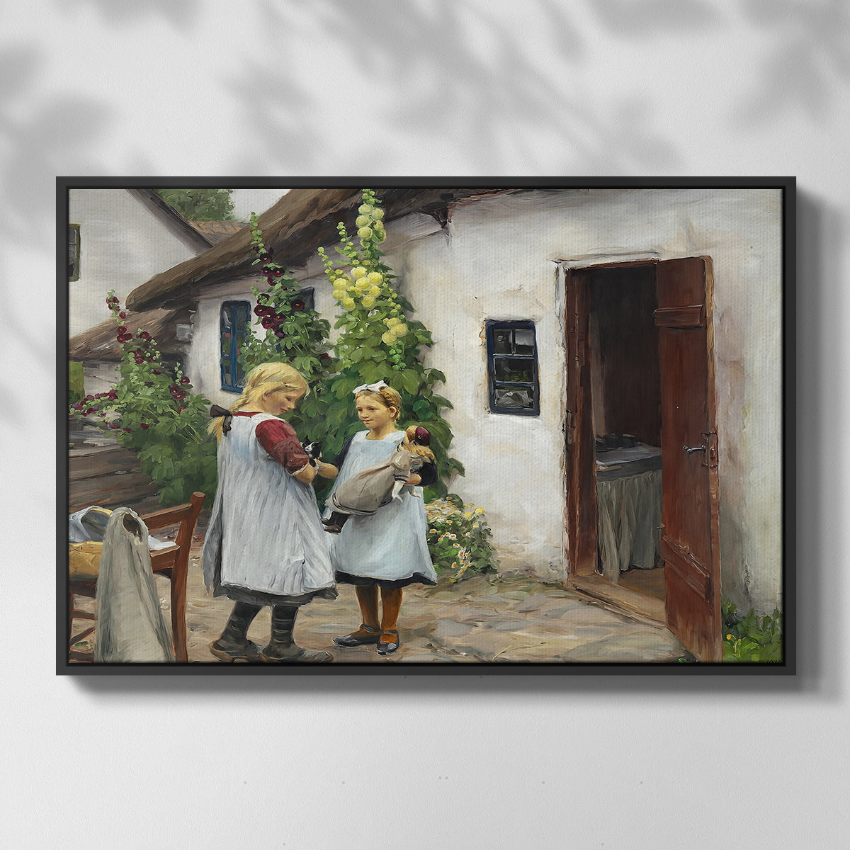 Have You Seen My Kitten?, 1914 - Floater Framed Canvas Print