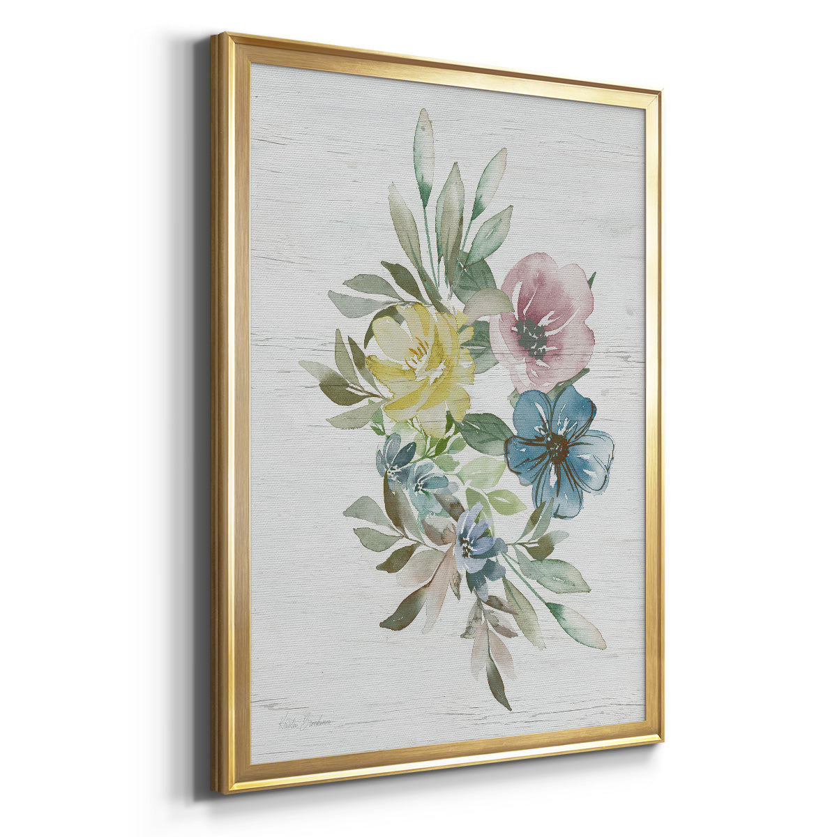 Spring Meadow Arrangement I - Modern Framed Canvas Print