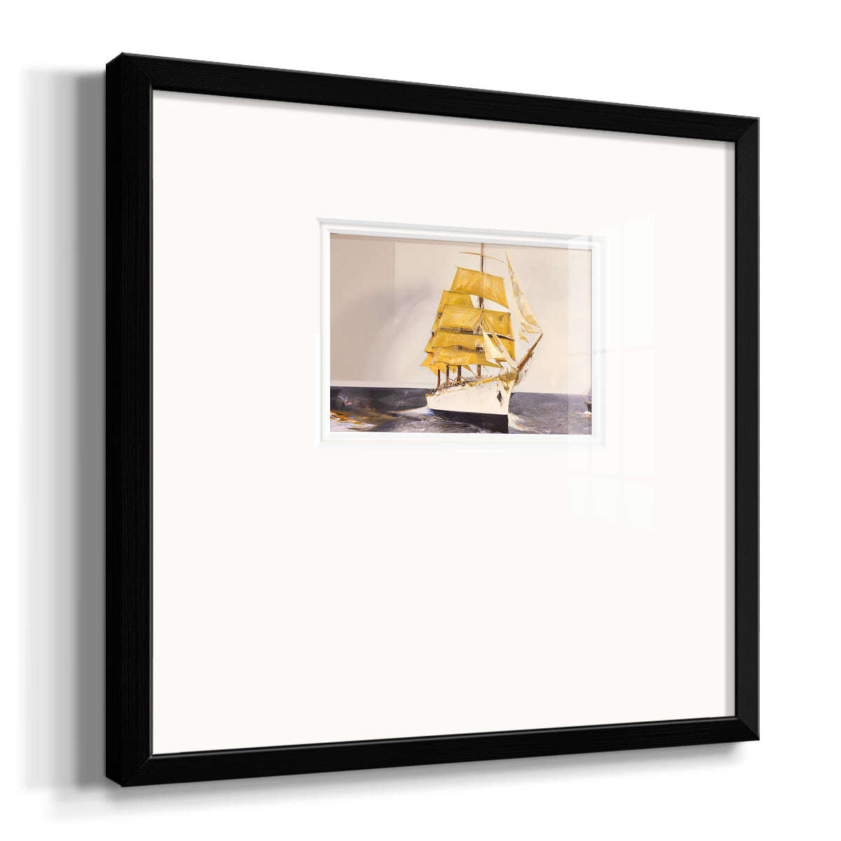 Golden Sailor Premium Framed Print Double Matboard