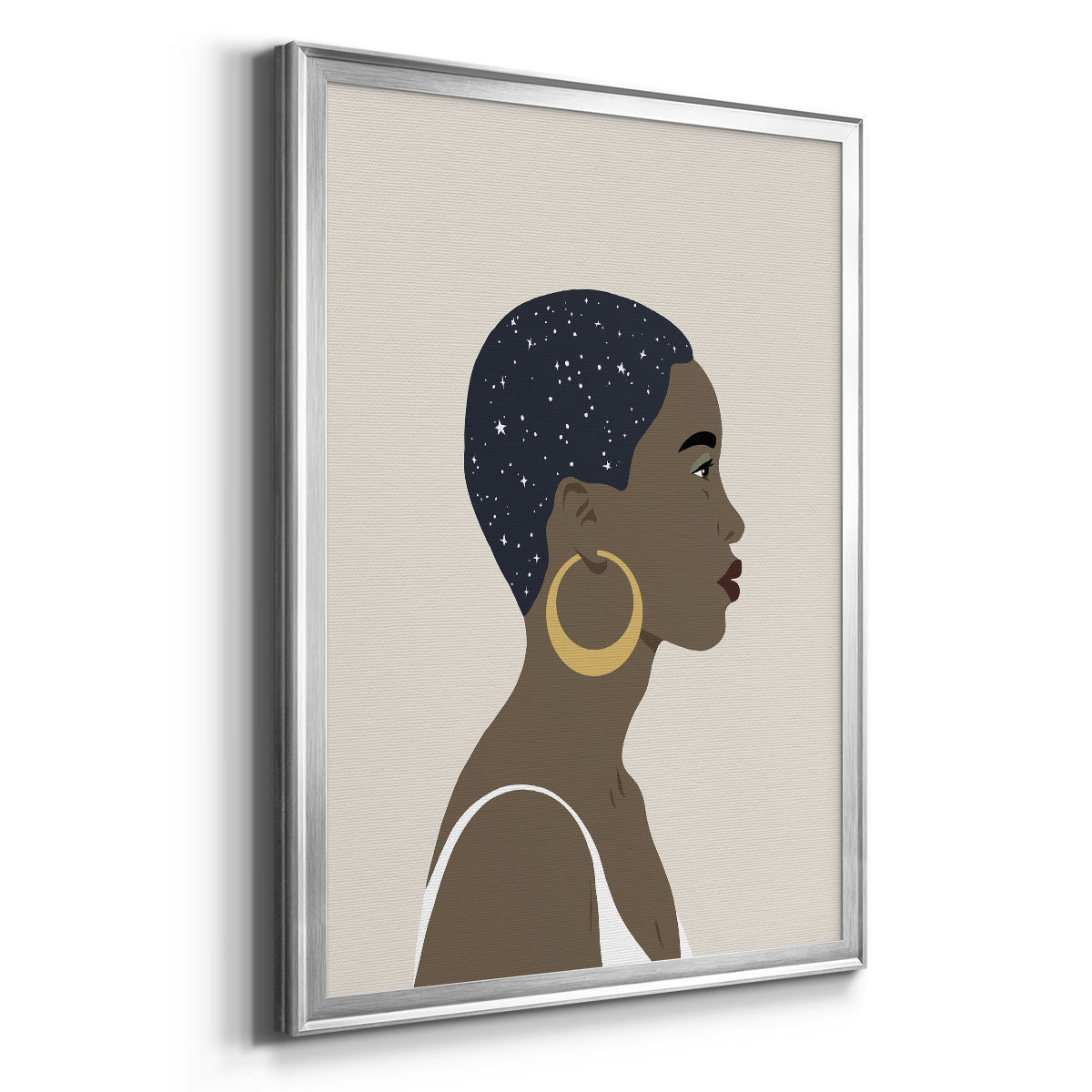 Heavenly Hair IV - Modern Framed Canvas Print