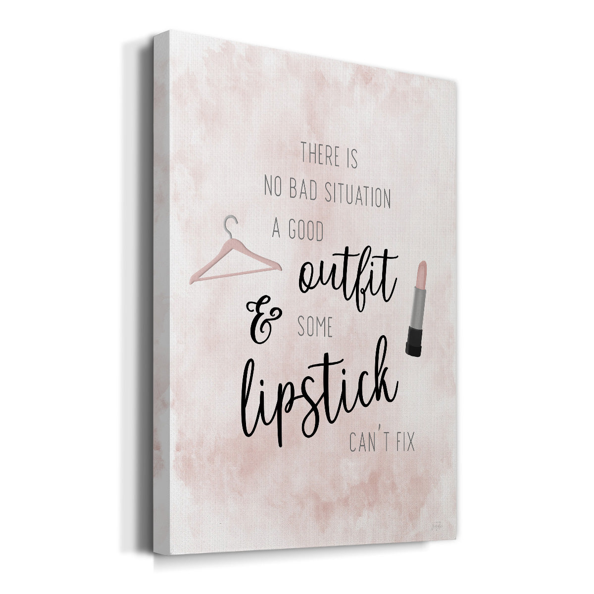 Outfit and Lipstick - Canvas Art Print