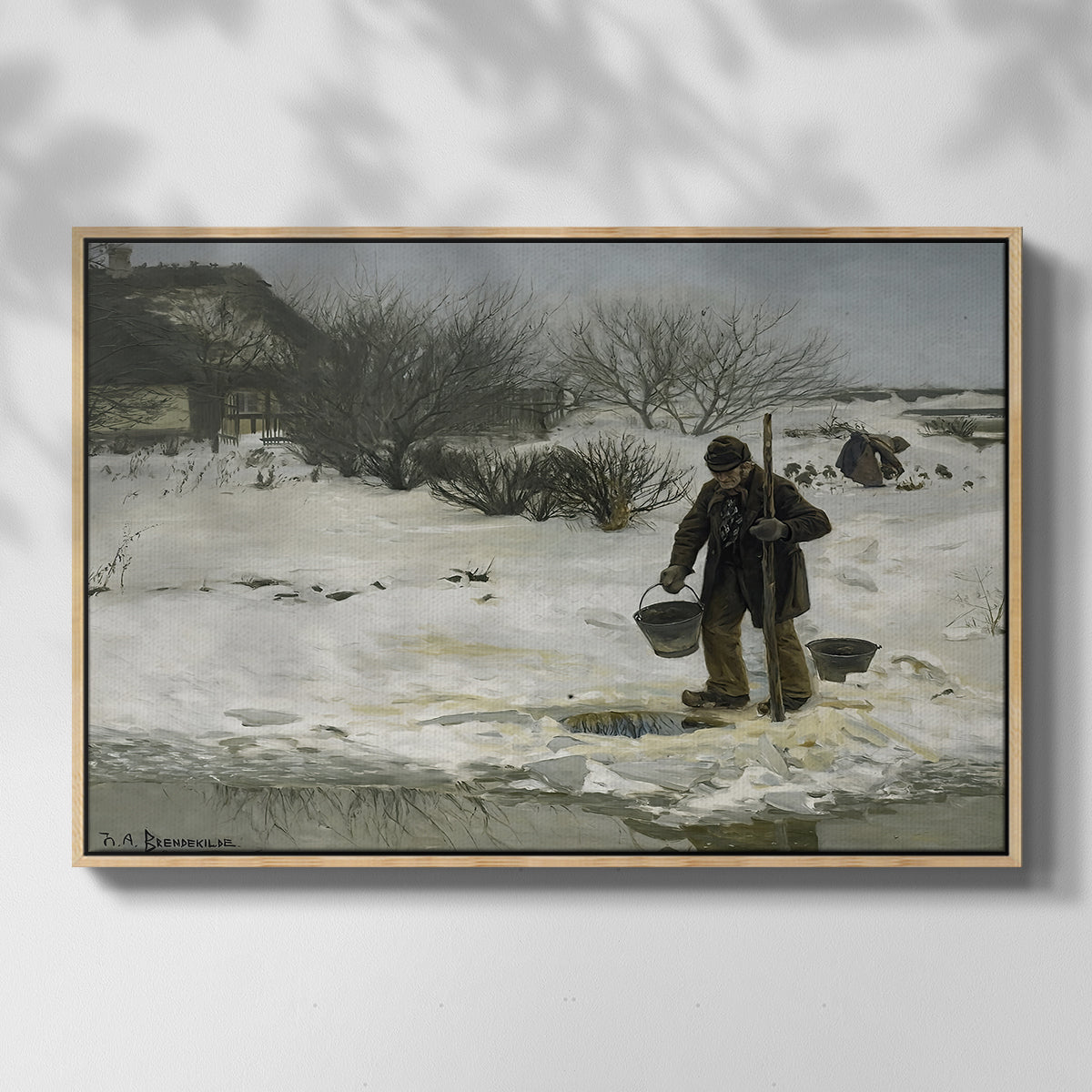Tøsne, 1895 - Floater Framed Canvas Print