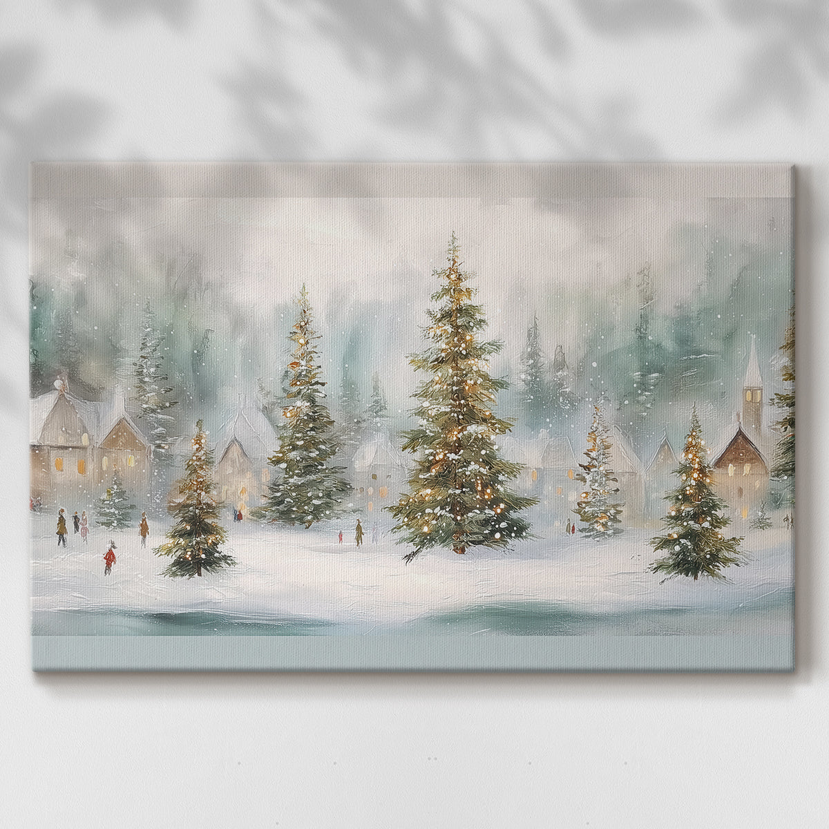Manger of Snowwhite Whisper - Canvas Art Print