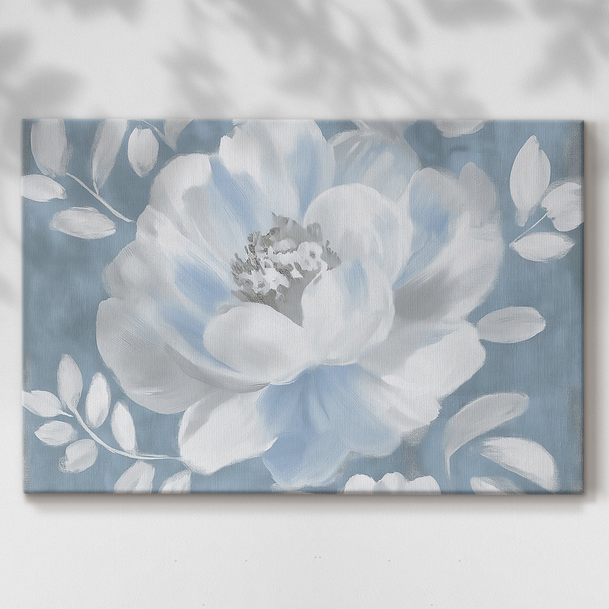 flower,white flower,blue background,petals,floral art,home decor,soothing colors,nature,painting,botanical,decoration,soft colors,elegant design,artwork,floral design,contemporary art,spring,relaxation,visual aesthetics,close-up,bright,fresh,simplicity,beauty,nature-inspired,texture,creative,vivid,composition,tranquility,illustration,blooming,seasonal,light tones,creativity,peaceful ambiance,modern decor