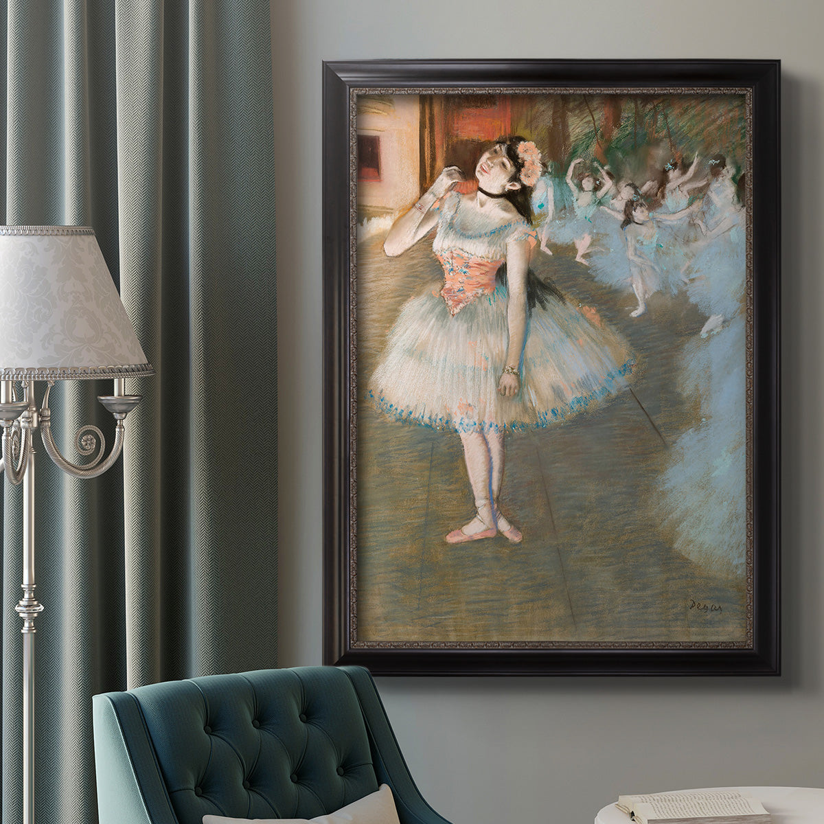 The Star - Ornate Framed Canvas Print