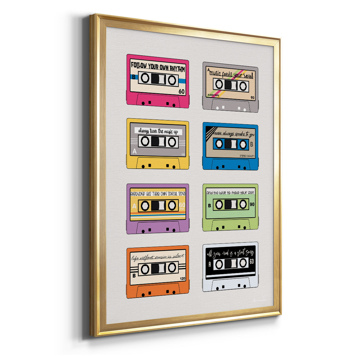 Musical Inspiration - Modern Framed Canvas Print