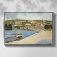 The Riverbank, Les Andelys, 1886 - Floater Framed Canvas Print