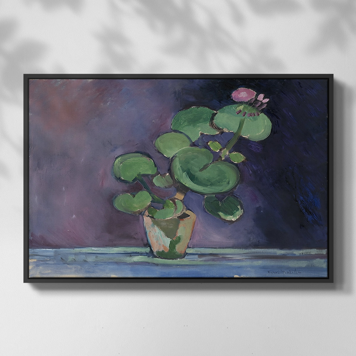 Geranium, 1909 - Floater Framed Canvas Print