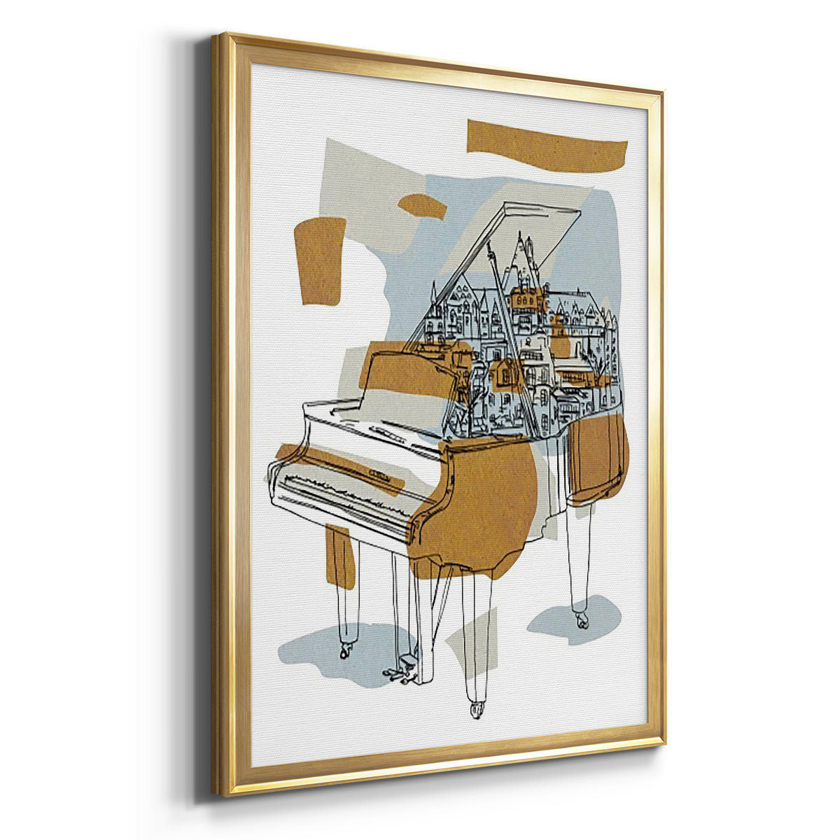 Rehearsal I - Modern Framed Canvas Print