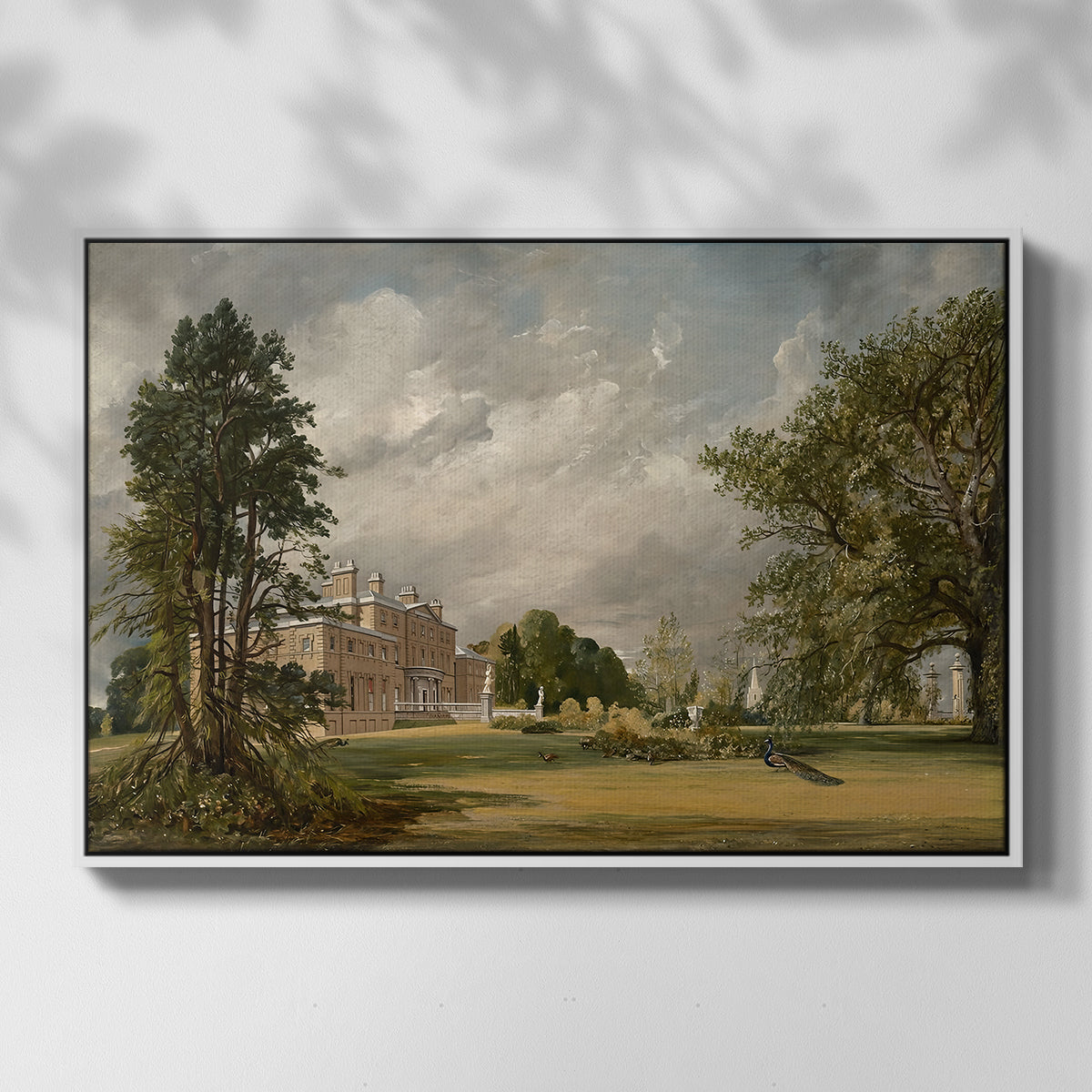 Malvern Hall, 1821 - Floater Framed Canvas Print