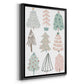 Christmas Tree Sketchbook I - Modern Framed Canvas Print