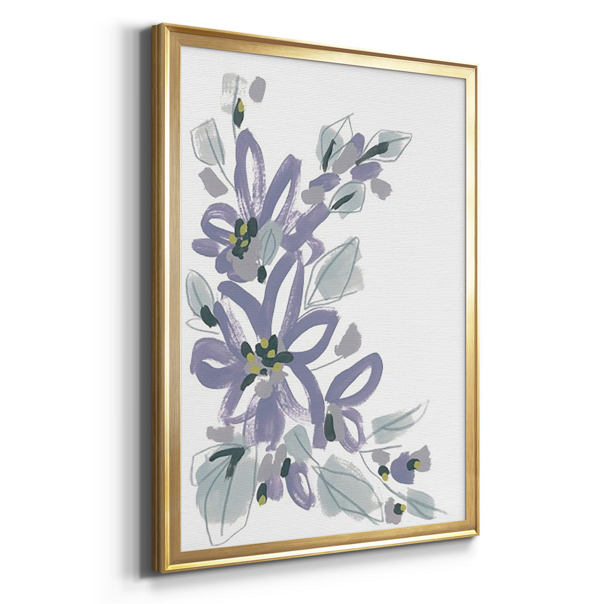 Periwinkle Patch I - Modern Framed Canvas Print